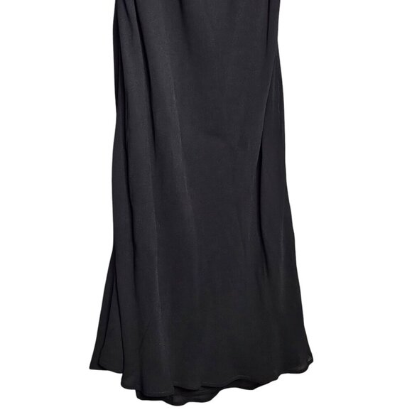 Reformation Romona Black Maxi Dress Size 4 NWT Cut Out Halter Smocked‎ Open Back - Picture 7 of 12
